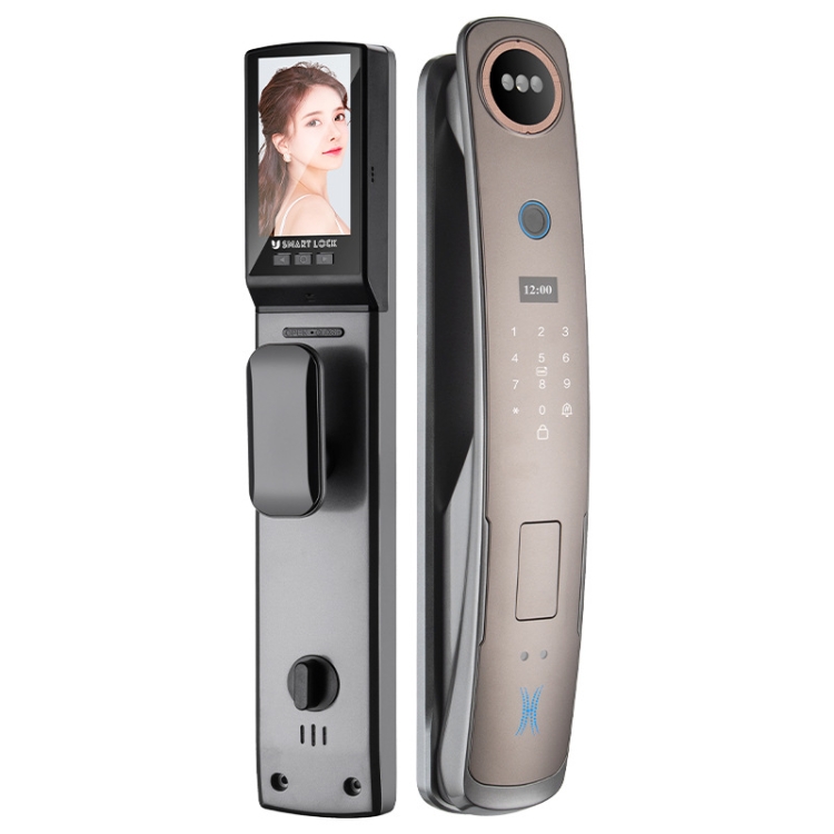 M6 3D Face Recognition Fingerprint Door Lock Support APP Smart IC Card ...
