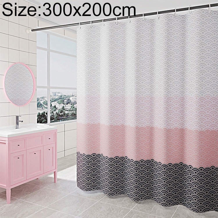 Geometric Shower Curtain Waterproof, Bath Shower Curtain Size