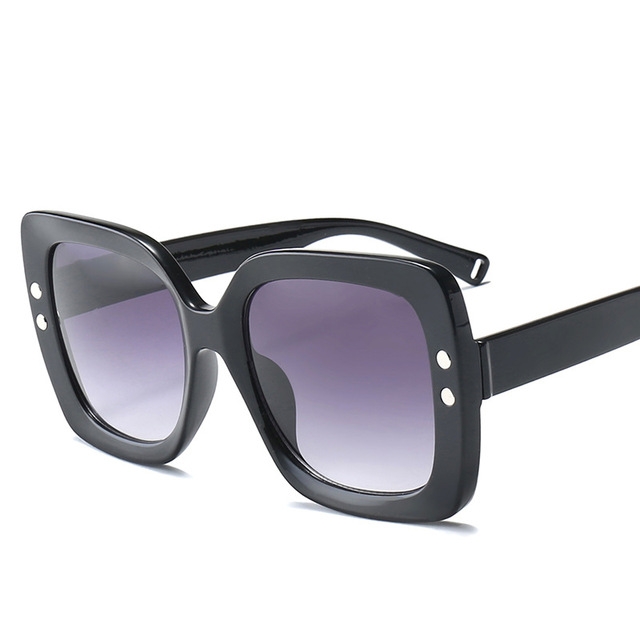 Oversized Square Frame Sunglasses  Transparent Big Frame Sunglass