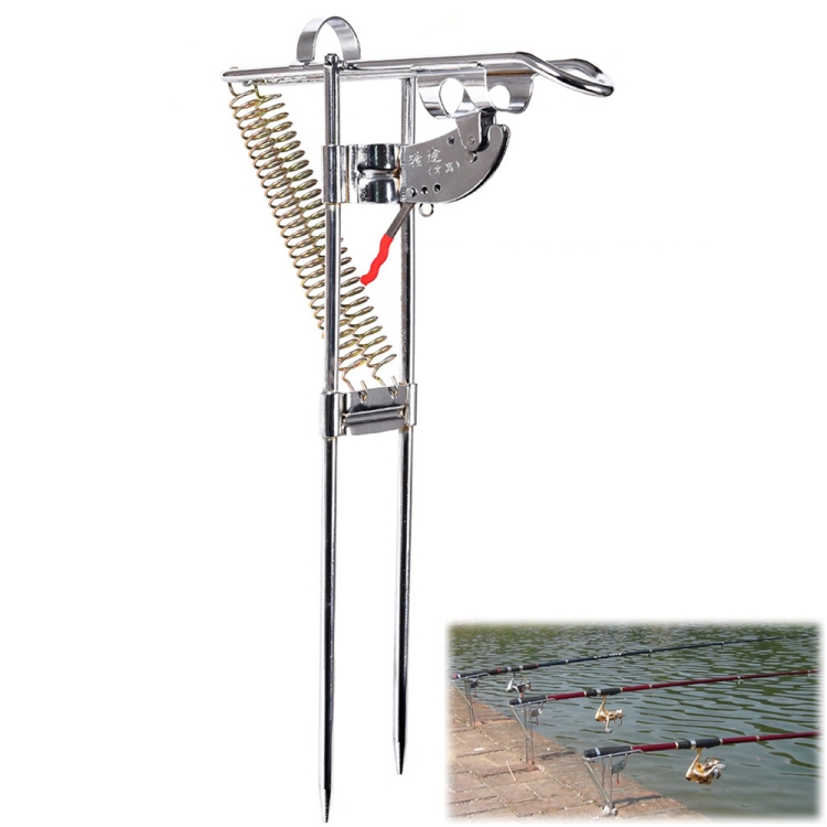Stainless Steel Fishing Rod Holder Automatic Adjustable Sea Pole Ground  Bracket Spring Support Stand Fishing Tool Accessories