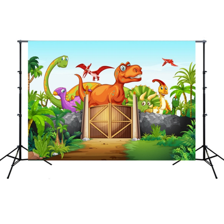 Tela de fondo de fotografía de escena de sesión de fotos de dibujos  animados de mundo de dinosaurios de 2,1 mx 1,5 m (W104)