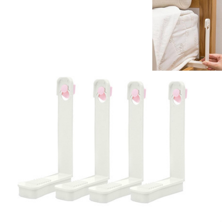 4pcs Bed Sheet Grippers, Anti-slip Clips, No-pin Invisible