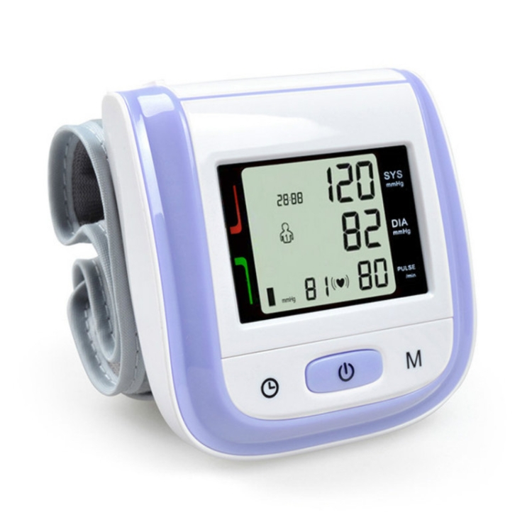 Automatic Wrist Blood Pressure Monitor With Digital Lcd Display
