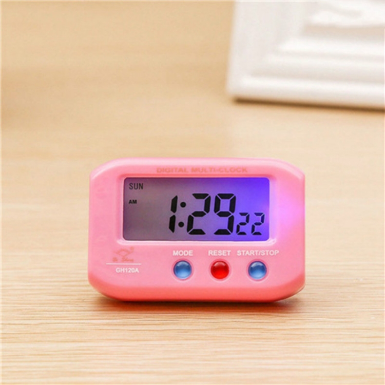 Reloj de pared Digital luminoso, 4 alarmas por hora, calendario de  temperatura, fecha, mesa de escritorio, reloj LED electrónico con enchufe