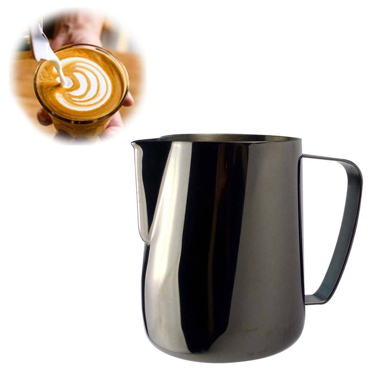 Acero inoxidable Jarra de espuma de leche de café Espresso Latte Art Style Jarra Jarra de café Crema de leche con leche #1 