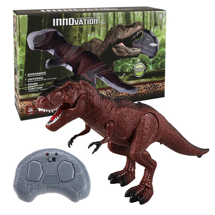 Diy 3D Walking T-REX Wooden Puzzle Kit Sound Control Dinosaur Toy