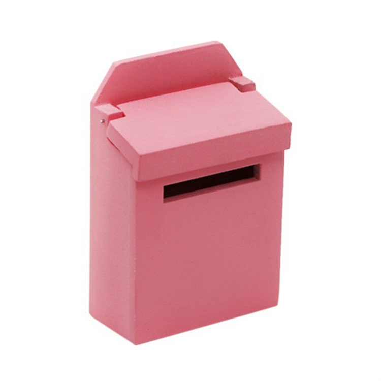 Mini Mailbox Puppenhaus Holz Briefkasten mit Aufkleber Kinder Spielzeug 