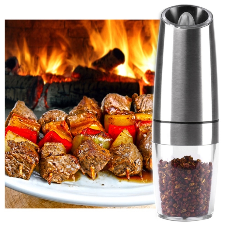 Automatic Electric Pepper Grinder Salt Mill with LED Light