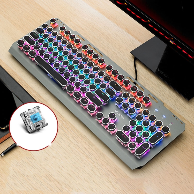 Rapoo GK500 Punk Edition 104 Keys Mixed Color Backlit Gaming คีย์บอร์ด ...