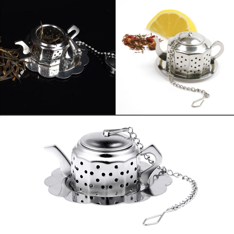 Stainless Steel Tea Infuser Teapot Tray Spice Tea Strainer Herbal Filter  Teaware Accessories Kitchen Tools tea infuser Tea