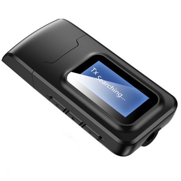 Adattatore Bluetooth 5.0 2 in 1 Ricevitore trasmettitore audio wireless  senza unità USB con display LCD