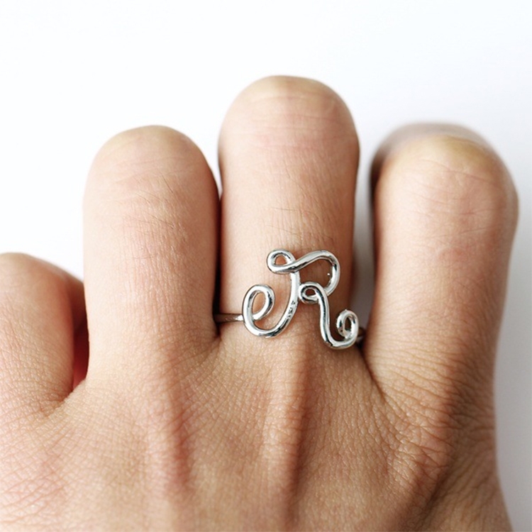 Buy China Wholesale Initial Letter Engraved Rings, 26 English Letter Letter  Rings, Various Designs/letters Welcomed. & Letter Ring,initial Letter Ring  $0.5 | Globalsources.com