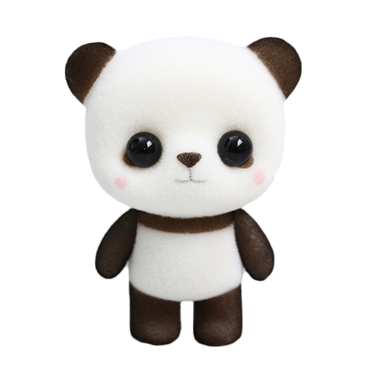 Little Cute PVC Flocking Animal Panda Búp bê Quà tặng sinh nhật Đồ ...