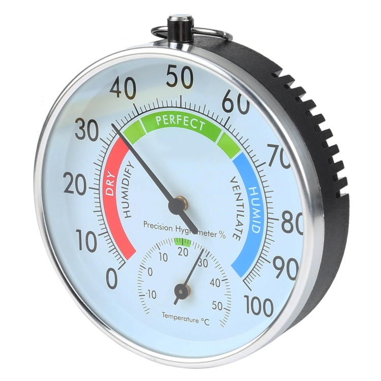 Thermomètre et hygromètre d'intérieur de forme ronde