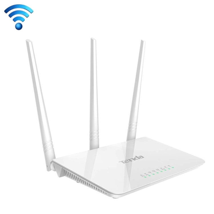 National folketælling Mod Akkumulering Tenda F3 Wireless 2.4GHz 300Mbps WiFi Router with 3*5dBi External  Antennas(White)
