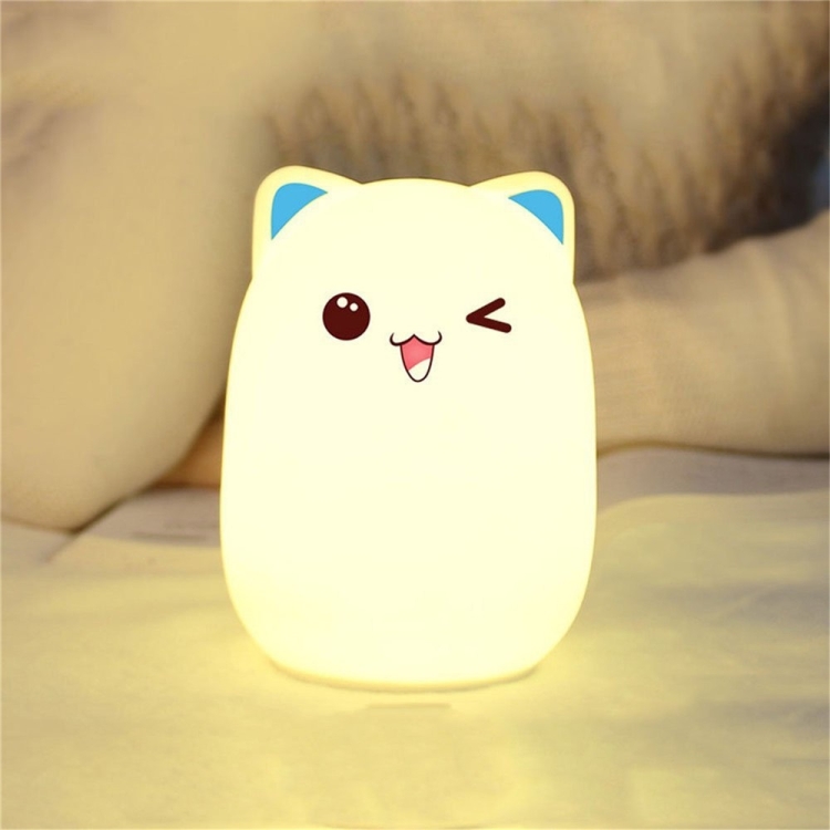 Lámpara de mesa de dibujos animados, luz nocturna de Gato, recargable por  USB, luz de mesa Led, protección ocular para niños, lámpara de escritorio  blanca cálida – Los mejores productos en la