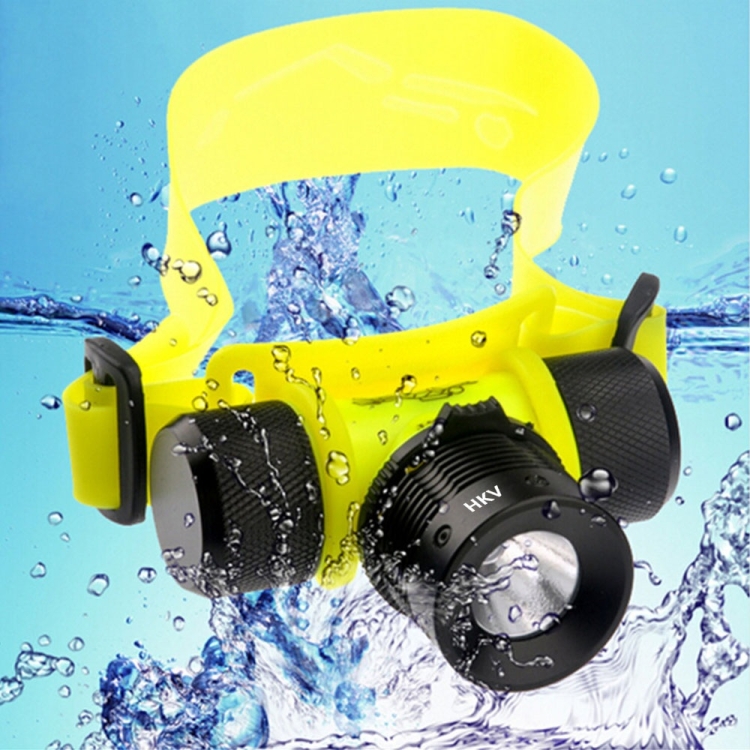 Rechargeable Underwater Headlamp Frontal Flashlight LED Working