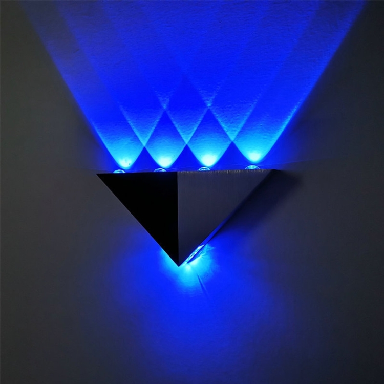 5W Modern Triangle LED Wall Light Fixture Sconce Up Down Hallway Bedroom Lamp US 
