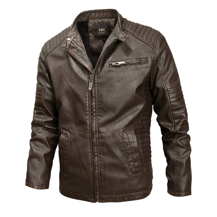 Mens leather jacket on sale 4xl