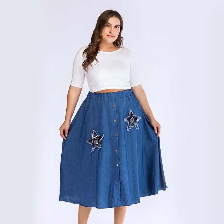 Plus size high 2024 waisted skirt xxl