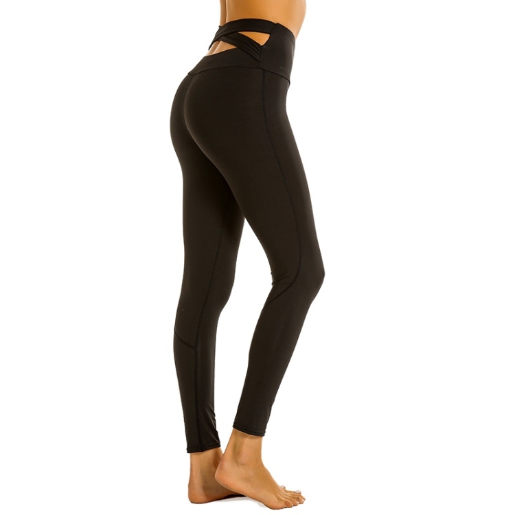 Women Stretch Back Cross Yoga Pants 