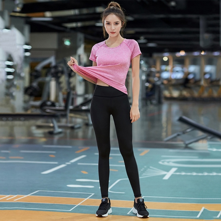 Fashion (black)New Sports Tight Yoga Shirts Crop Top Women Short Sleeve  T-Shirt Gym Tops Fitness Running Workout Sport Top Gym Wear Sports Wear SMA  @ Best Price Online