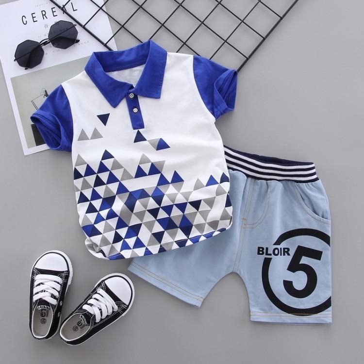 Boys Casual Short Sleeve T-Shirt - Blue