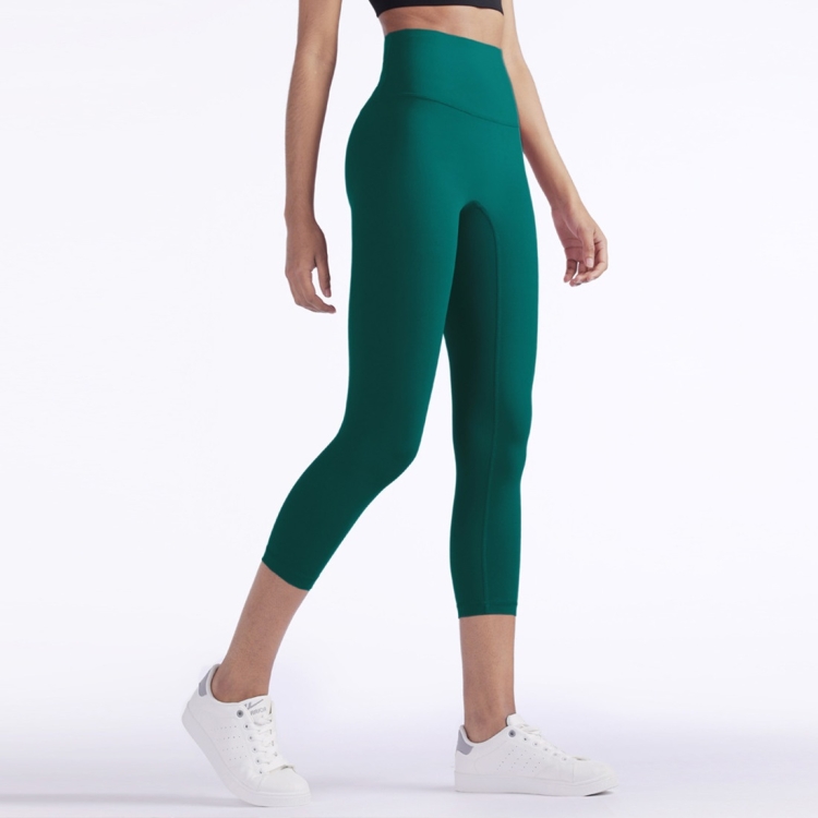 One Piece High Waist Tight Yoga Pants (Color:Laguna Size:XL)