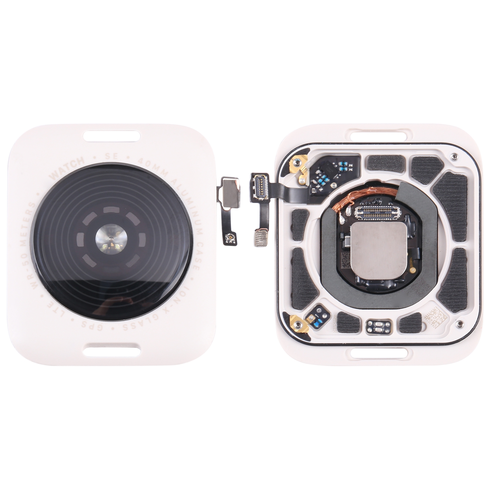 Glass Back Cover With Wireless Charging Coil For Apple Watch Series SE 2022 40mm GPS Edition(Starlight Color) - Shopkiz.com