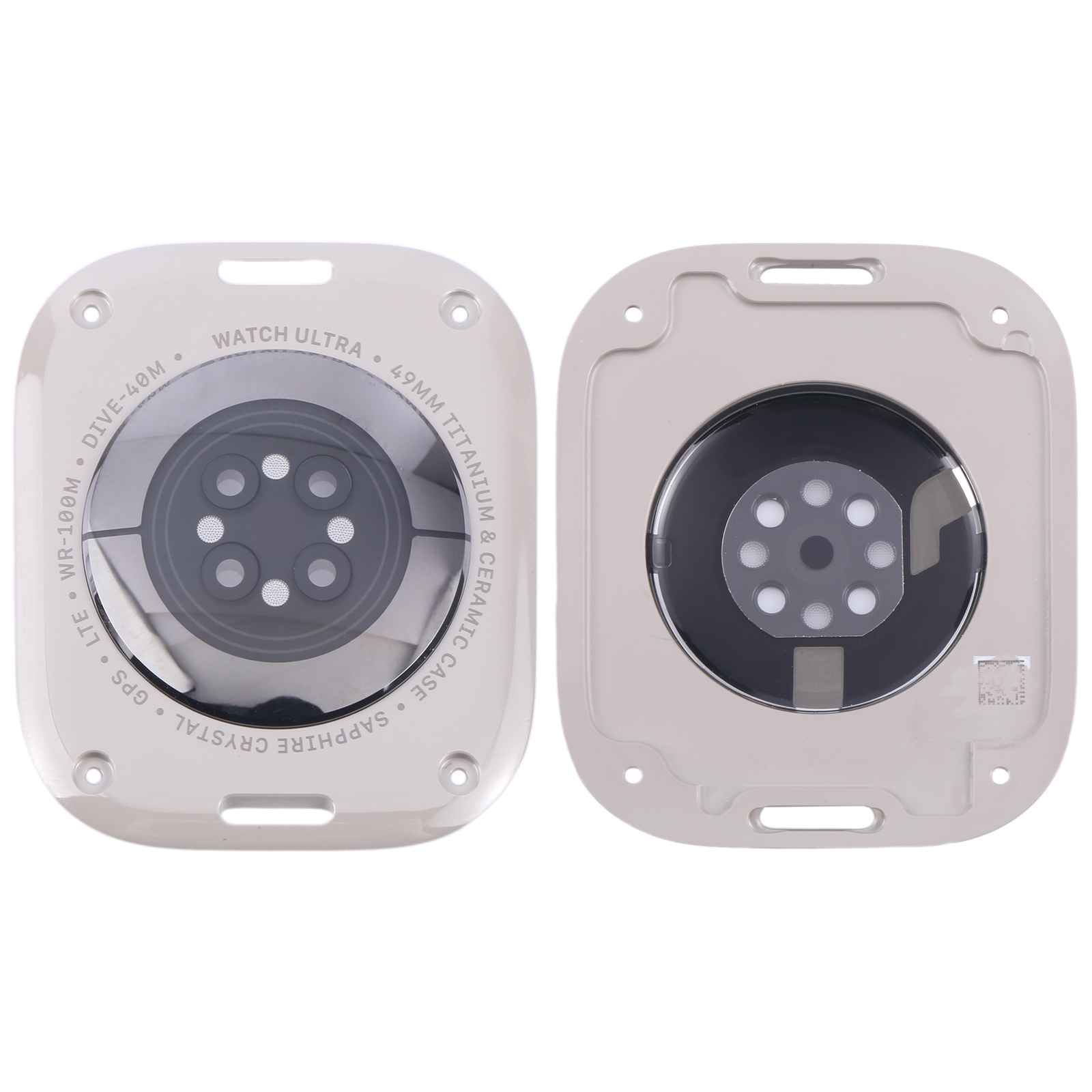 For Apple Watch Series Ultra 1/ 2 49mm Original Rear Housing Glass Cover(Silver) - Shopkiz.com
