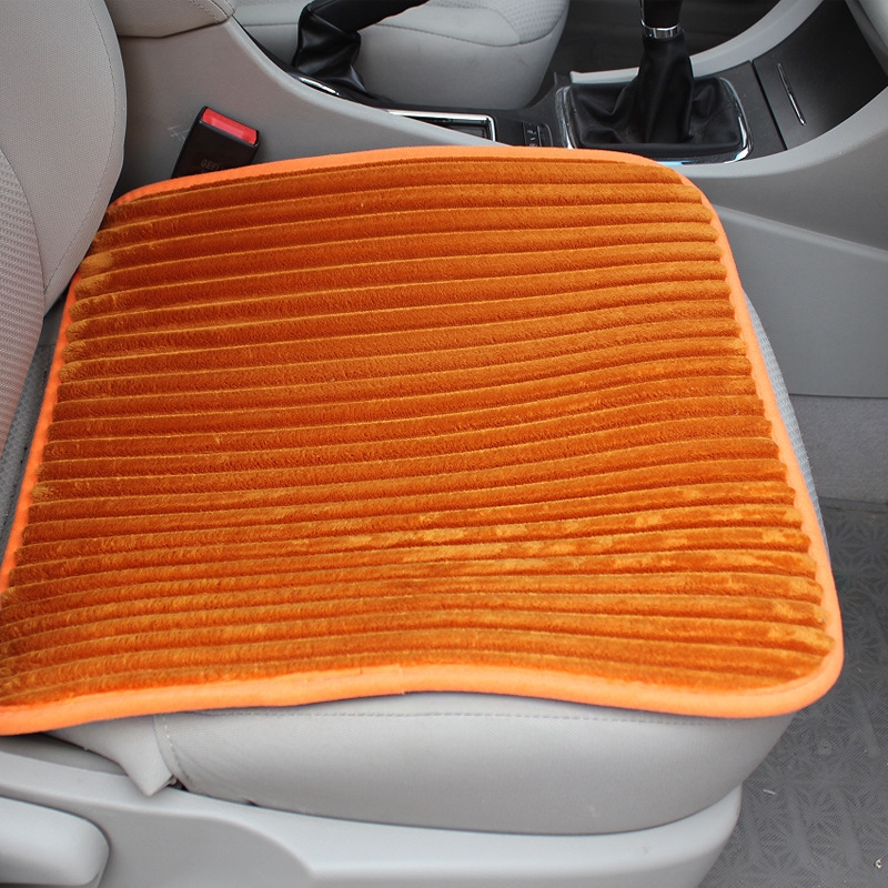 Backless Short Plush Cushion (Colour: Orange) - Shopkiz.com