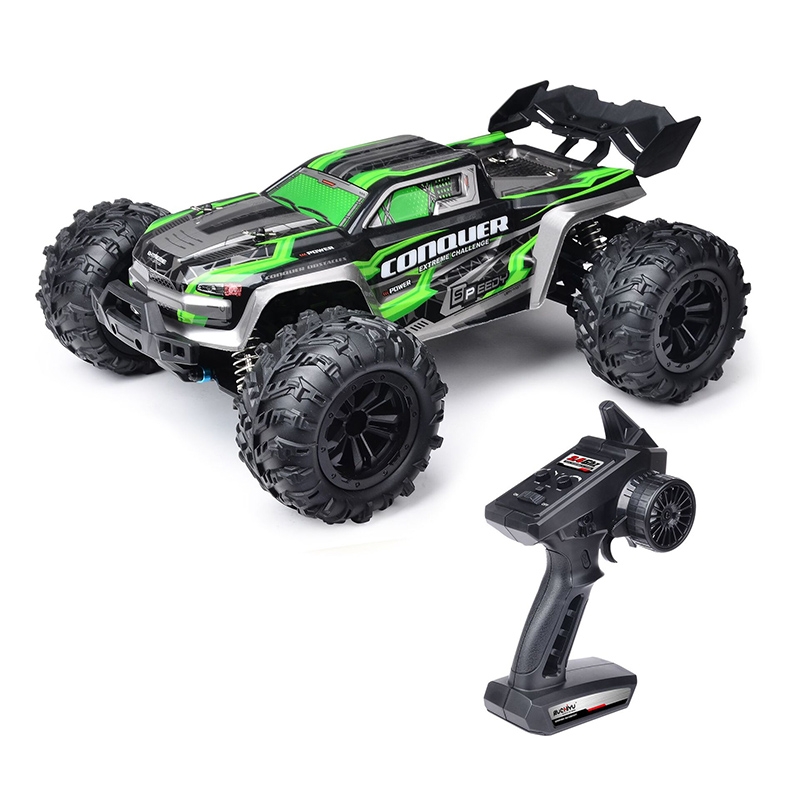 SCY-16102 2.4G 1:16 Electric 4WD RC Monster Pickup Truck Car Toy (Green) - Shopkiz.com