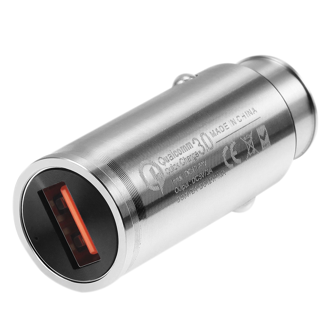 POFAN S10 Single USB Port QC3.0 2.5A Quick Charge Aluminum Alloy Car Charger for Smartphones & Tablets & MP3 & MP4 and other USB-charged
