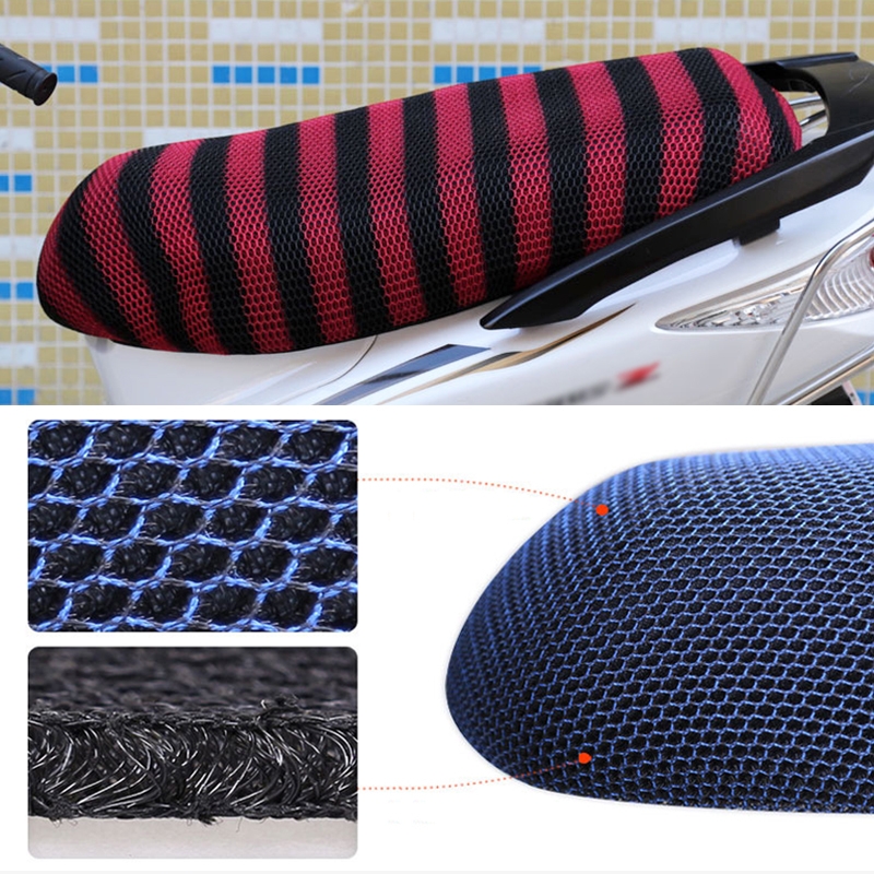Waterproof Motorcycle Sun Protection Heat Insulation Seat Cover Prevent Bask In Seat Scooter Cushion Protect, Size: L, Length: 70-77cm; Width: