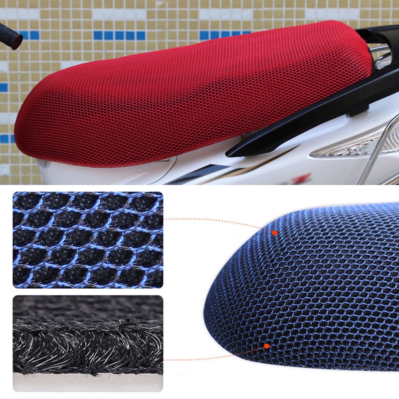 Waterproof Motorcycle Sun Protection Heat Insulation Seat Cover Prevent Bask In Seat Scooter Cushion Protect, Size: XXL, Length: 86- 92cm; Width: