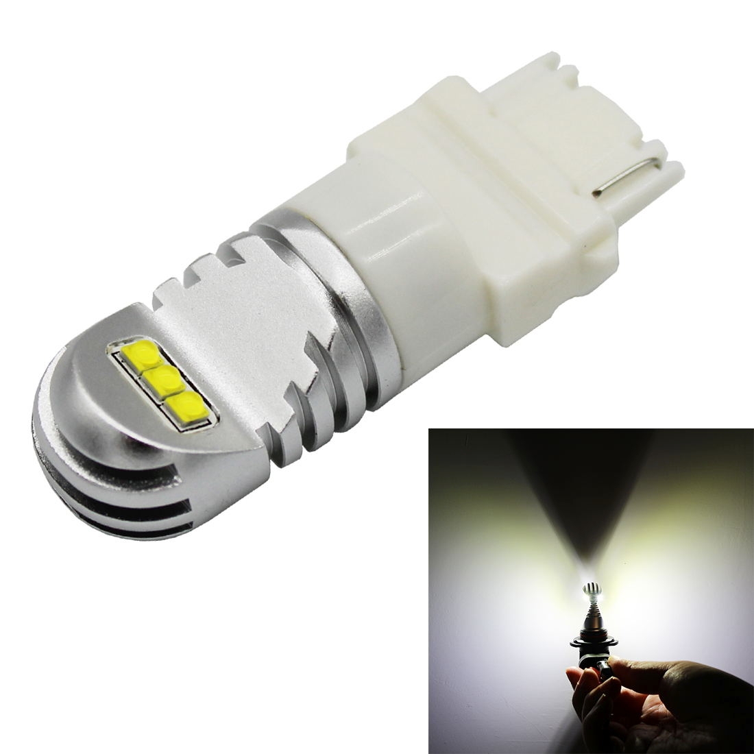 3156 30W 750 LM 6000K Car Auto Turn Light Backup Light Reversing Lights with 6 Epistar Chips, DC 12-24V(White Light) - Shopkiz.com