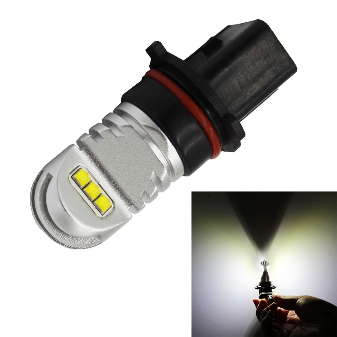 P13W 30W 750 LM 6000K Car Fog Light with 6 Epistar Chips, DC 12V-24V(White Light) - Shopkiz.com