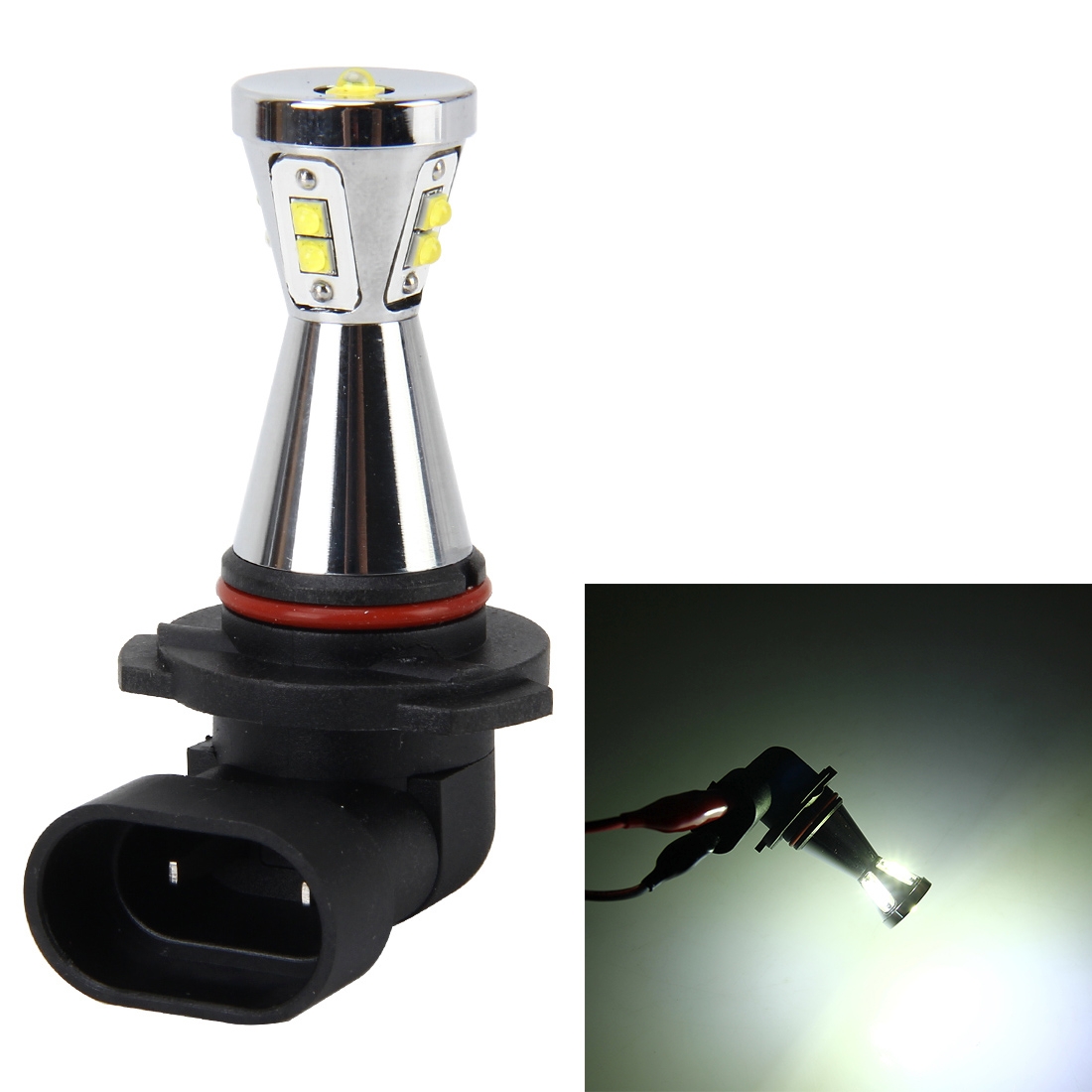 9006 50W 750LM 6000K Car Fog Light with 9 XB-D Lamps, DC 12V(White Light) - Shopkiz.com