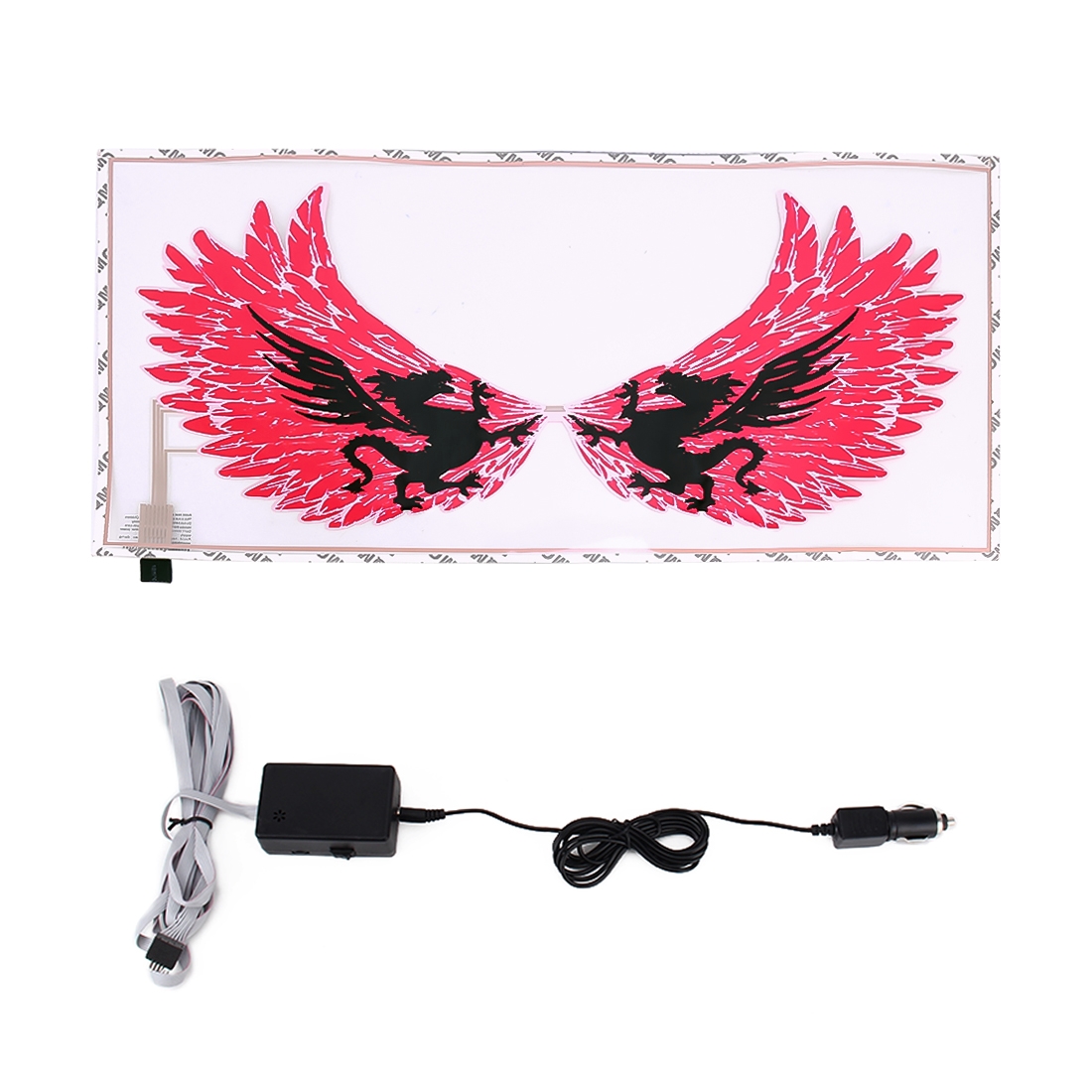 Rear Windshield Horse Shape Decorative Light Music Rhythm Light, Cable Length: 3m(Red Light) - Shopkiz.com