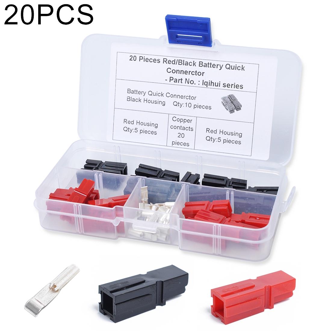 Anderson 20 PCS 30Amp Car Battery Quik Connector Powerpole Electrical Connector Plug for Golf Trolley / Trailer / RV - Shopkiz.com