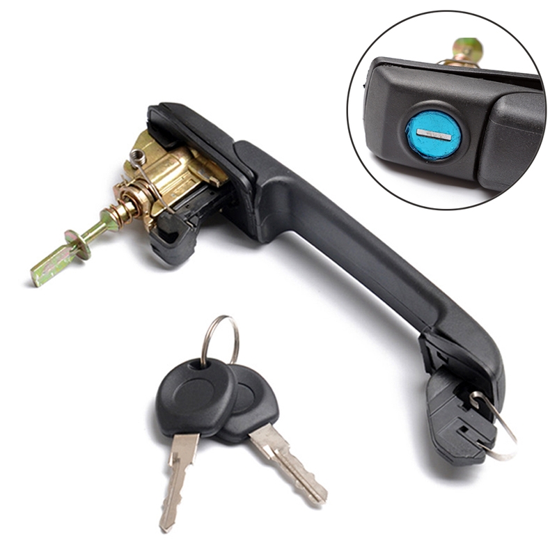A0170 Car Front Door handle 1H0837207C,1H4839205 + 2 keys for Volkswagen - Shopkiz.com