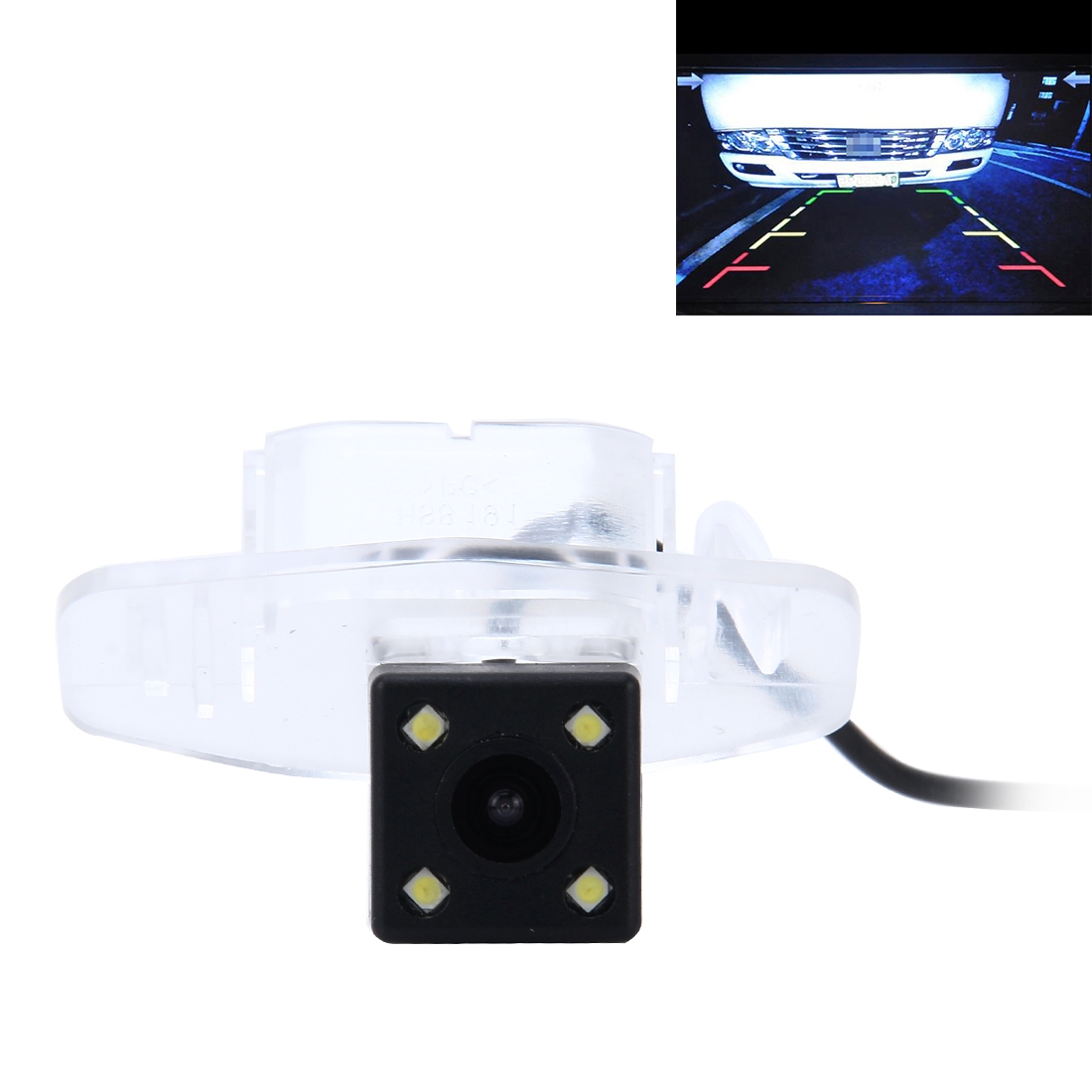 656x492 Effective Pixel NTSC 60HZ CMOS II Waterproof Car Rear View Backup Camera With 4 LED Lamps(for Honda City 2015 Version) - Shopkiz.com