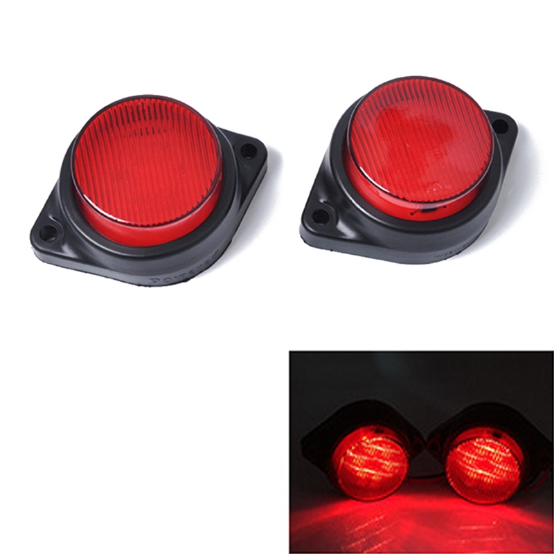2 PCS 6LEDs Car Clearance Light Marker Light for Truck DC 24V(Red Light) - Shopkiz.com