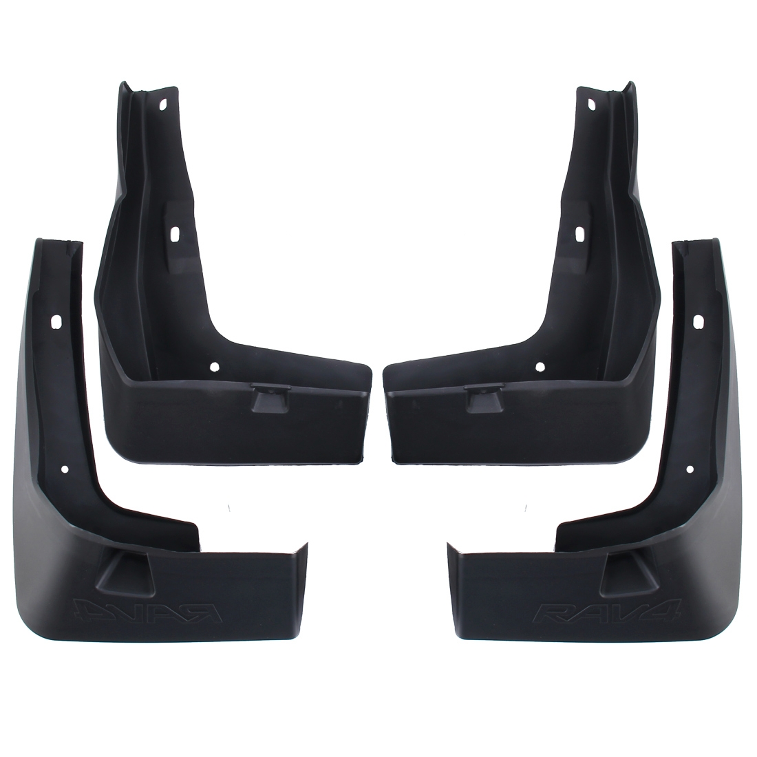 4 PCS Car Auto Semi-Rigid PVC Splash Flaps Mudguards Fender Guard for 2016 Version RAV4 - Shopkiz.com