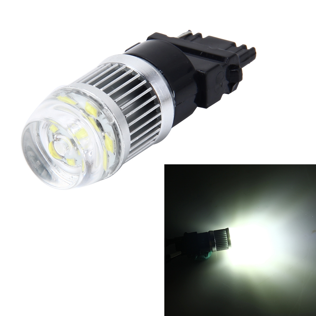 3157 5W 650 LM 5000K Car Auto Brake Light with 10 XB-D Lamps, DC 12V(White Light) - Shopkiz.com