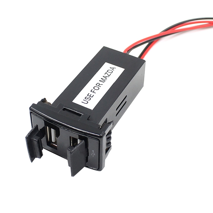 Car DC12V 2.1A Dual USB Port Charger for Mazda - Shopkiz.com