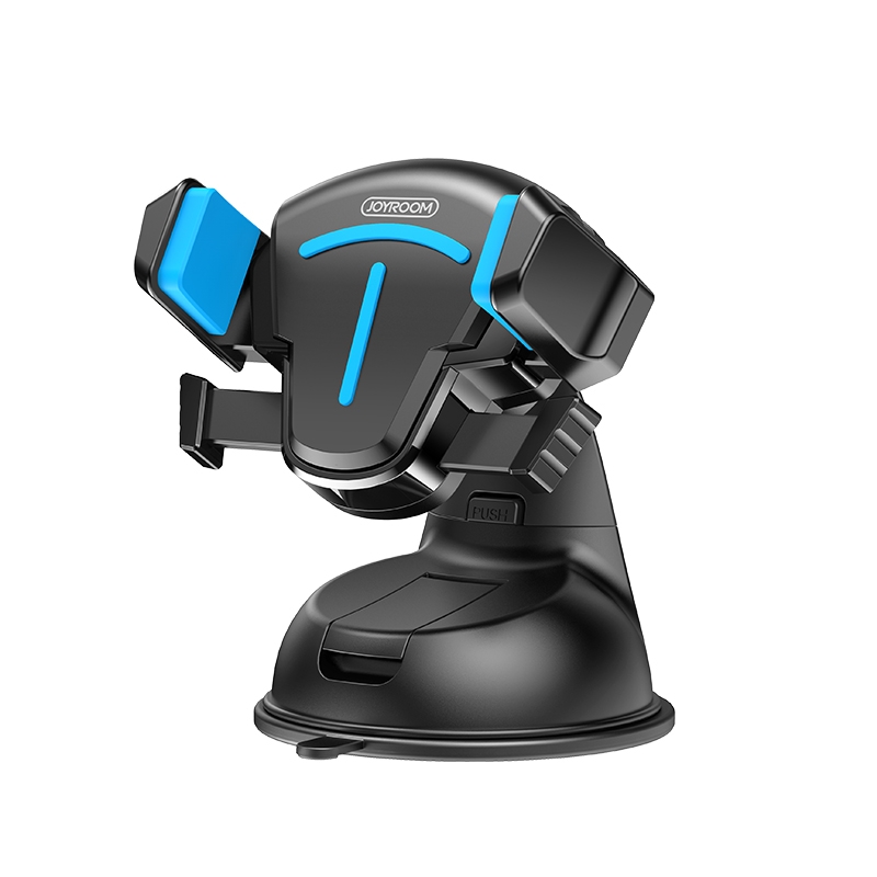 JOYROOM JR-OK2 T-type Car Silicone Suction Cup Phone Holder (Black Blue) - Shopkiz.com