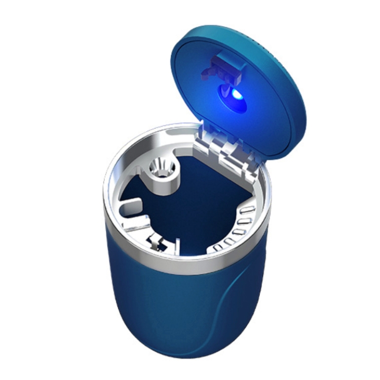 Portable Car Cigarette Ashtray with Light(Dark Blue) - Shopkiz.com