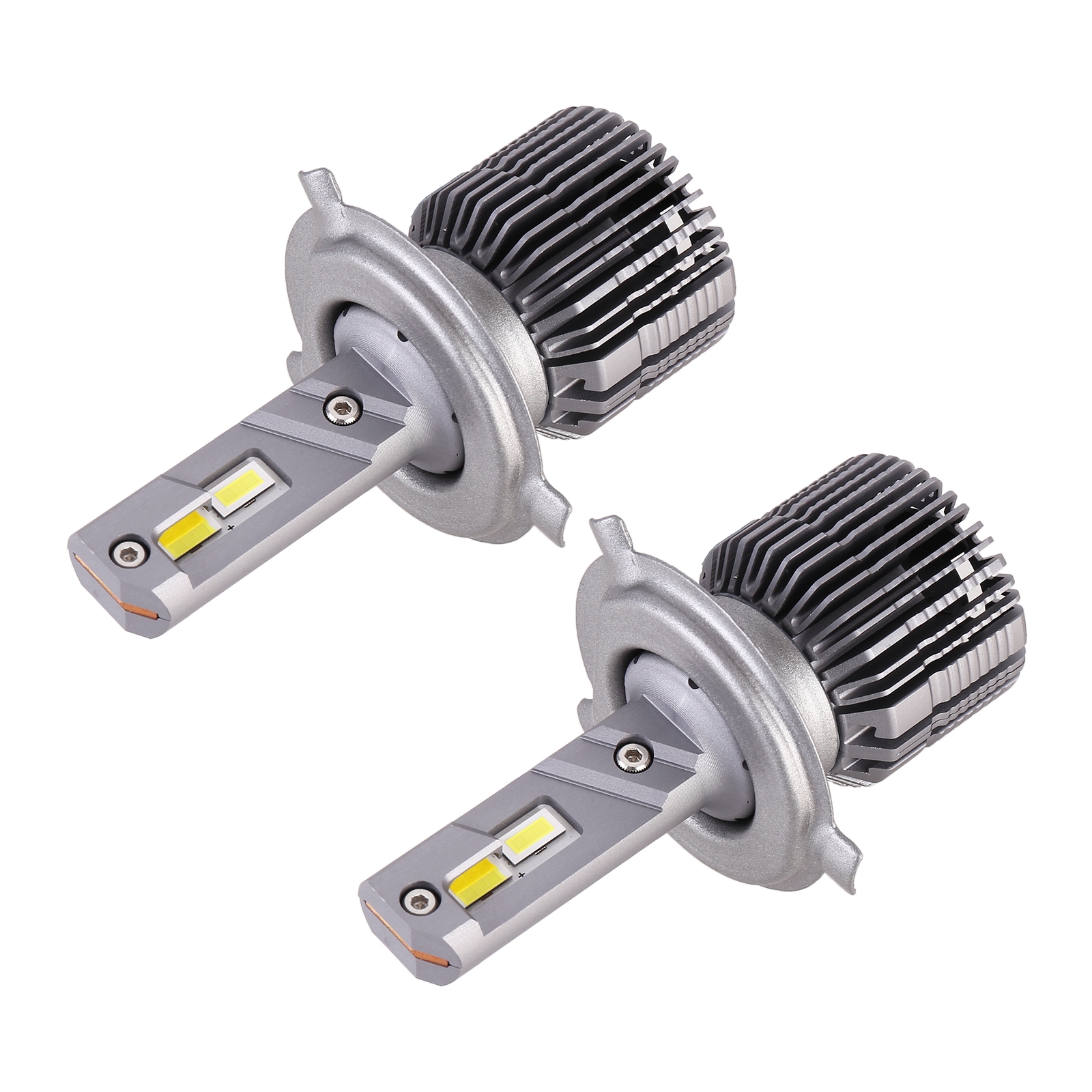 2 PCS H4 DC12V / 28W / 6000K / 4300K / 3000K Car Triple Color LED Headlight with CSP Lamp Beads and Decoding - Shopkiz.com