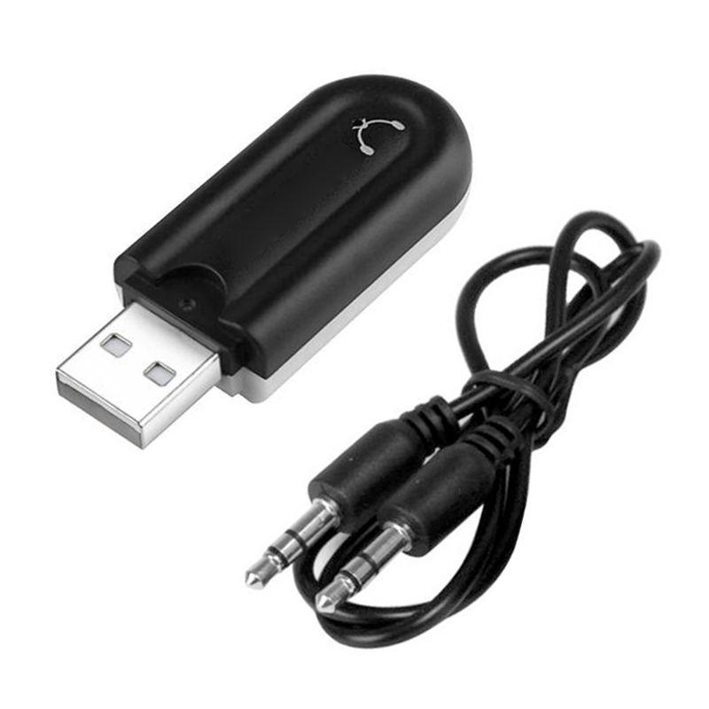 2 PCS BT530 USB AUX Interface Car Bluetooth Audio Receiver with Microphone - Shopkiz.com